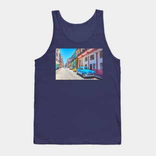 Colorful Cuba Street In Havana Tank Top